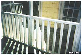 Unscreened Porch Before