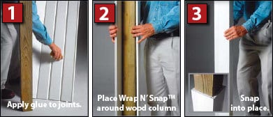 Wrap 'N Snap Column Wrap