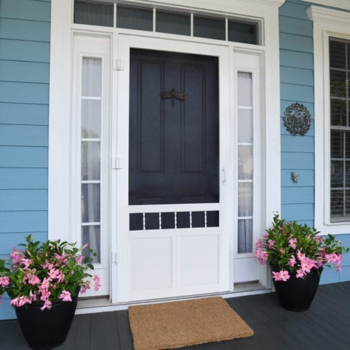 Heritage Solid Vinyl Screen Door Front View by Screen Tight