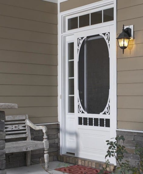 Belle Harbour White Vinyl Screen Door By Screen Tight