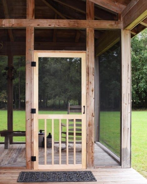 Five Bar Wood Screen Door From Screen Tight