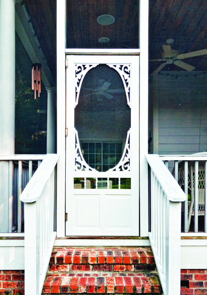 Georgian White Vinyl Screen Door By Screen Tight