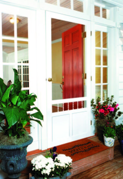 Heritage White Vinyl Screen Door By Screen Tight