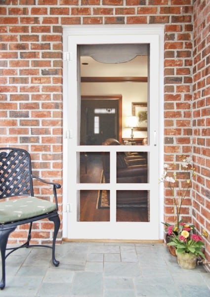 Lafayette White Vinyl Screen Door By Screen Tight