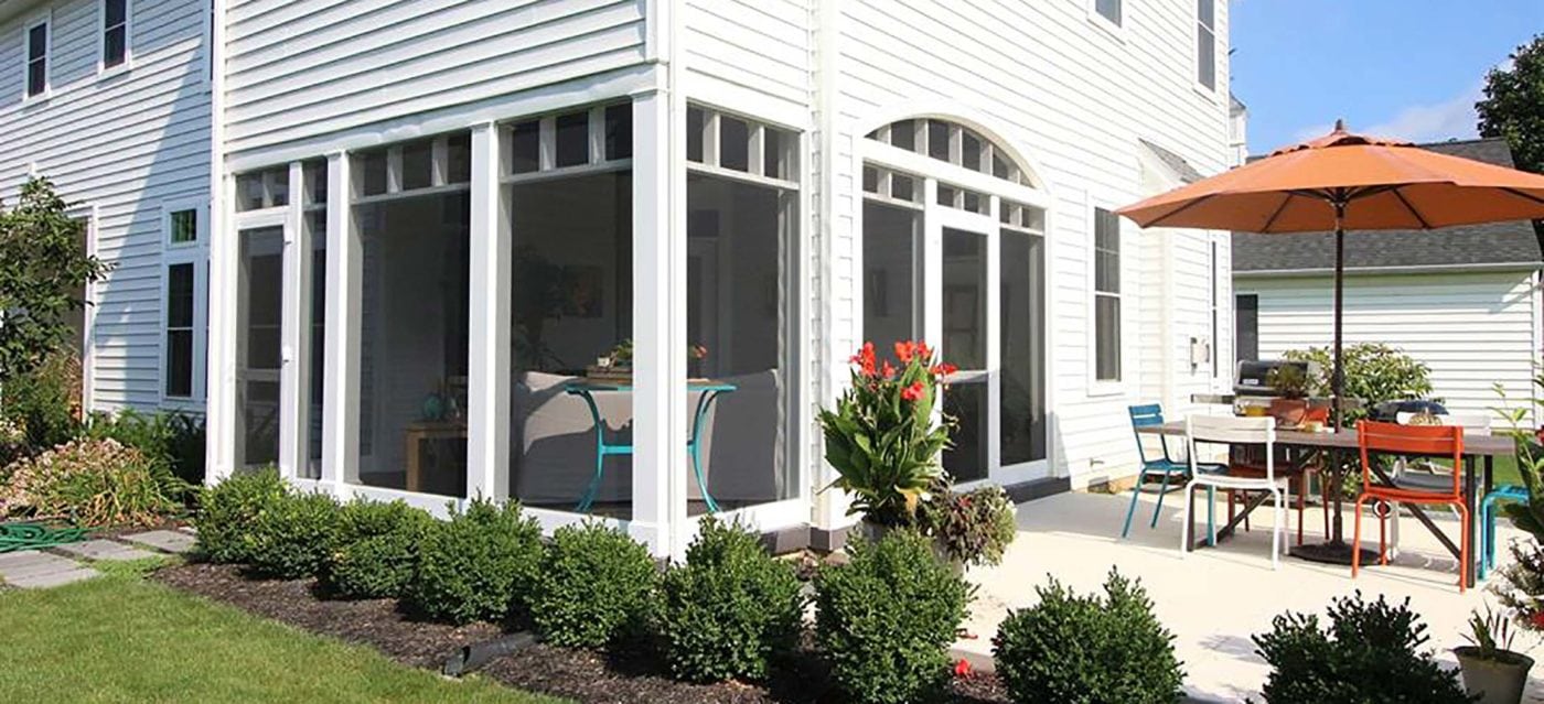 screen block screen porch