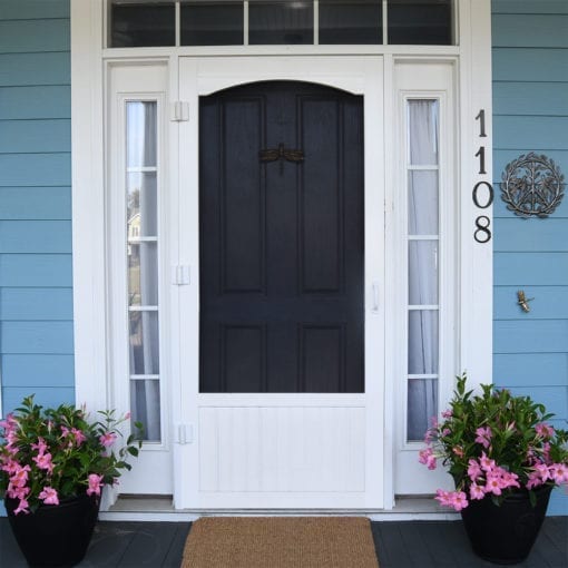 Seabrook Vinyl Screen Door Front View from Screen Tight