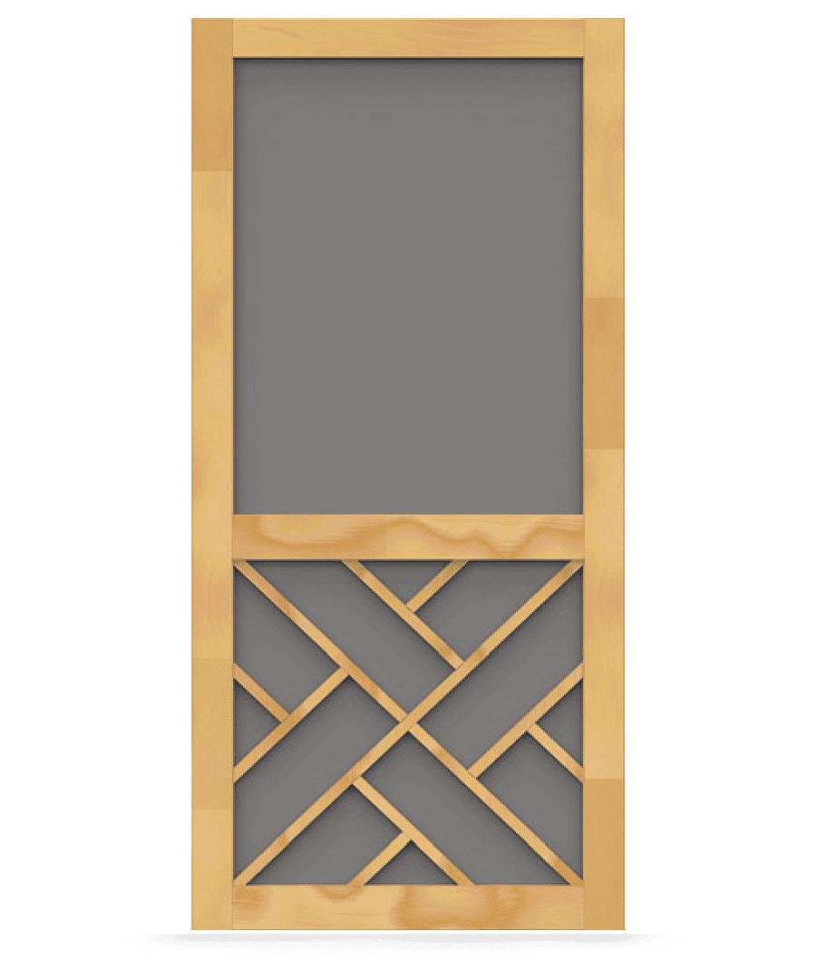 Chippendale Insert Woodcraft Screen Door Screen Tight