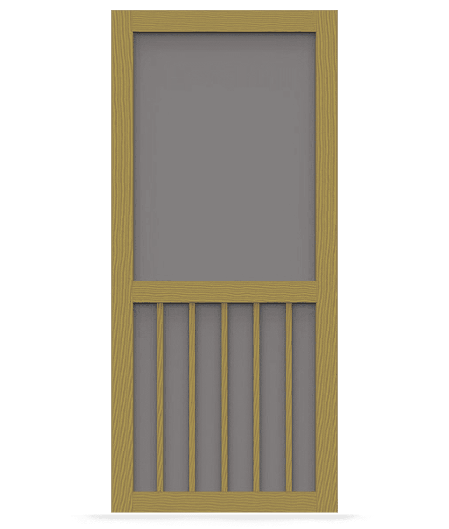 Timberline Pressure Treated Wood Screen Door Screen Tight