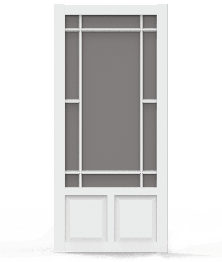 Prairieview White Vinyl Screen Door Screen Tight
