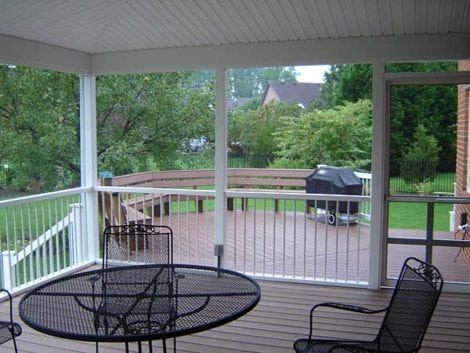 Enclosed and Unenclosed Porch By Screen Tight