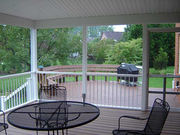 Enclosed and Unenclosed Porch By Screen Tight