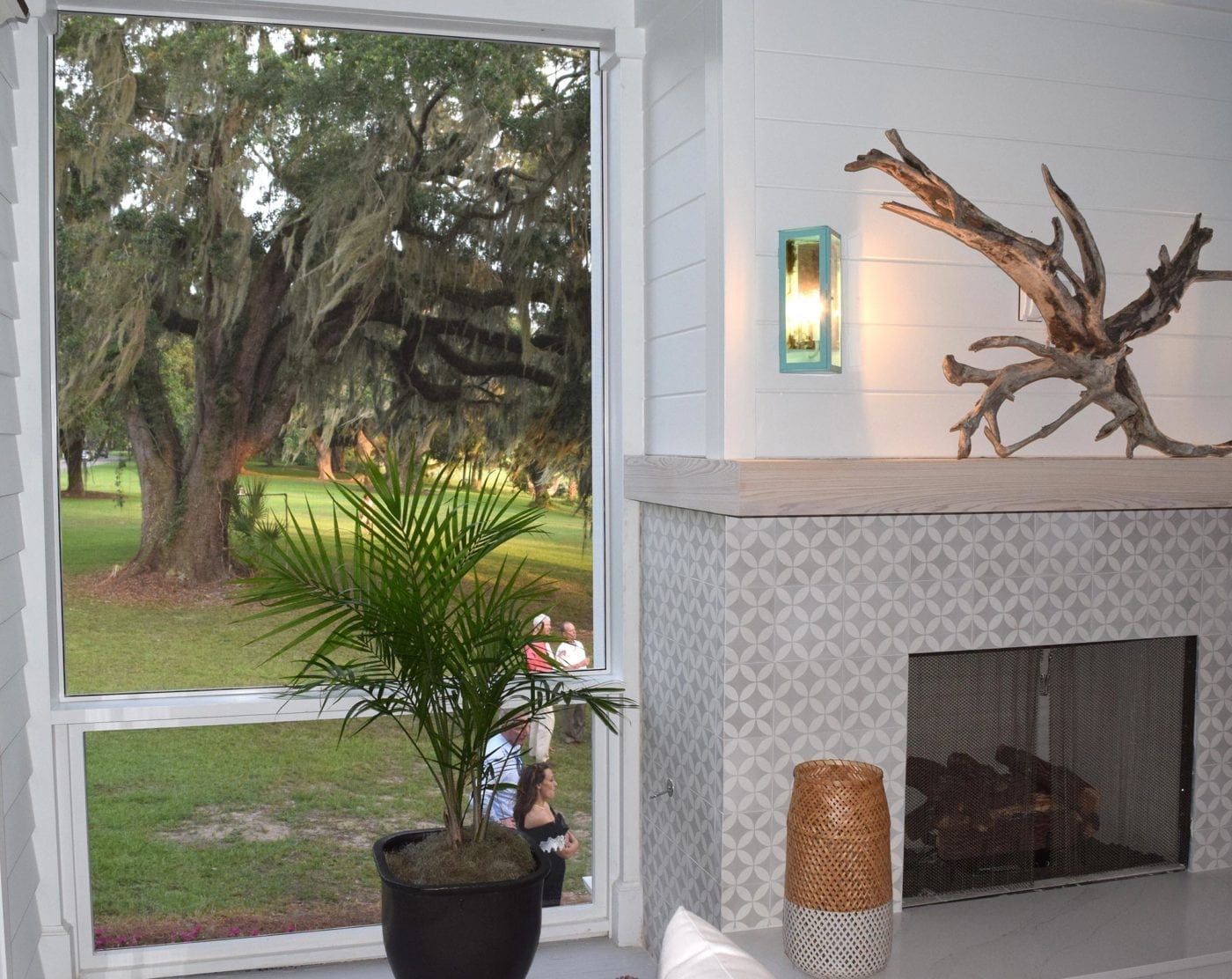 Screen Porch with Fireplace