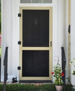 Woodcraft Screen Door with Pet Guard View By Screen Tight