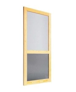 Woodcraft Screen Door with Pet Guard Side View By Screen Tight