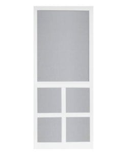 Lafayette White Solid Vinyl Screen Door from Screen Tight