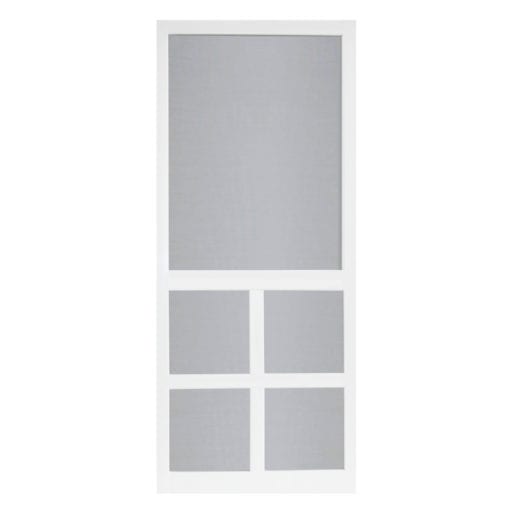 Lafayette White Solid Vinyl Screen Door from Screen Tight