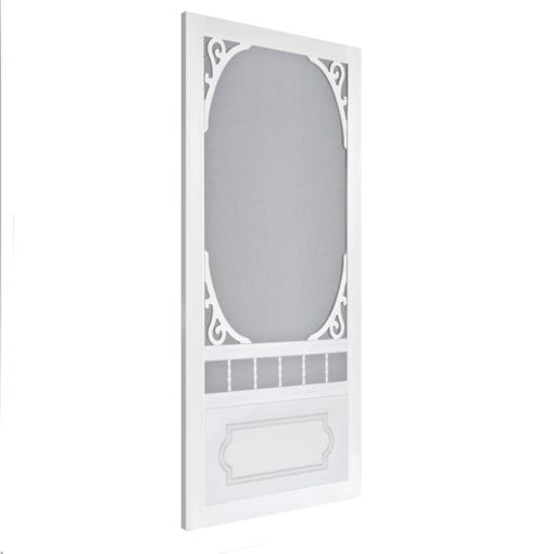 Side View - Belle Harbour solid vinyl screen door from Screen Tight