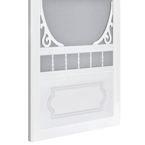 Belle Harbour White Vinyl Screen Door - Image 6
