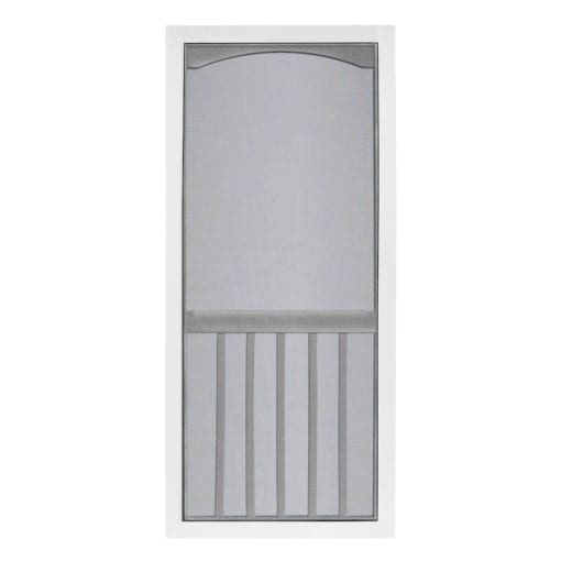 Brookgreen White Solid Screen Door from Screen Tight