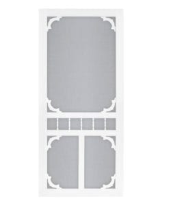 Carolina White Vinyl Screen Door