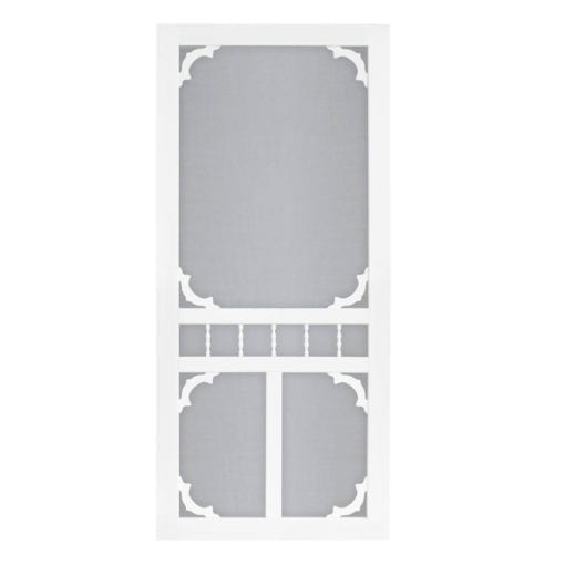 Carolina White Vinyl Screen Door