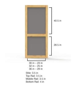 Century Pet Guard Screen Door Dimensions by Screen Tight