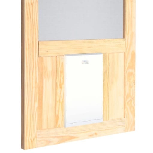 Chesapeake Wood Screen Door with XL Pet Door - Image 9