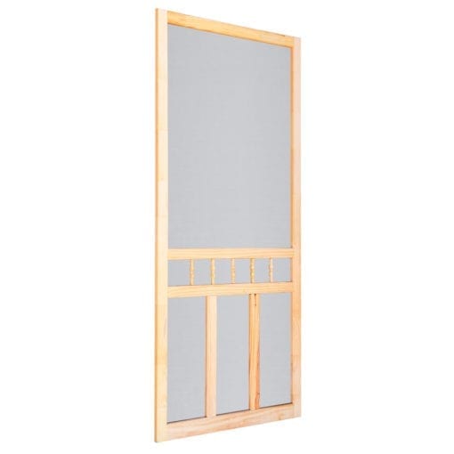 Classic Wood Screen Door Side View By Screen Tight