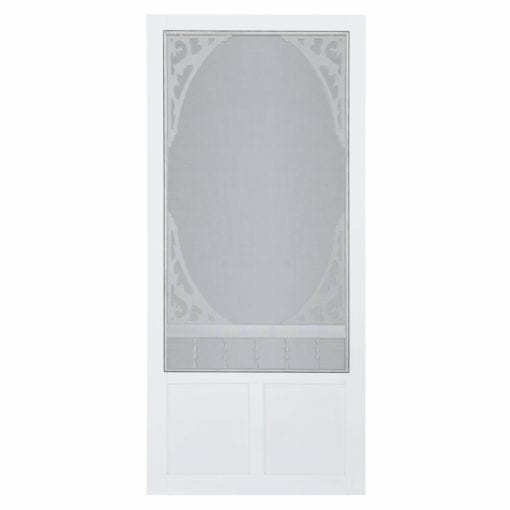 Georgian White Vinyl Screen Door From Screen Tight