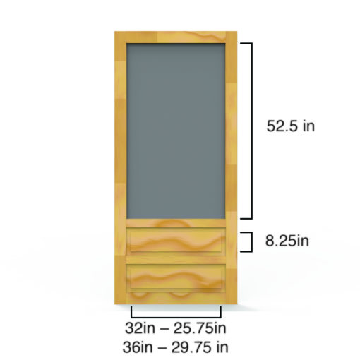 Hampton Wood Screen Door Dimensions By Screeen Tight