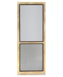 Liberty Pressure Treated Wood Screen Door View from Screen Tight