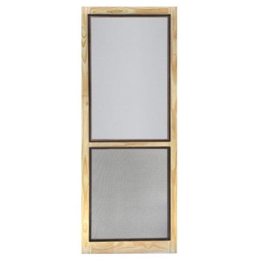 Liberty Pressure Treated Wood Screen Door View from Screen Tight