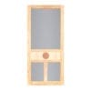 Deer Medallion Wood Door by Screen Tight