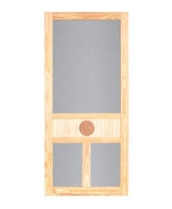 Deer Medallion Wood Door by Screen Tight