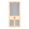Pawleys Shell Medallion Wood Screen Door from Screen Tight
