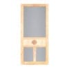 Sea Shell Medallion Wood Screen Door View By Screen Tight