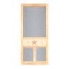 Starfish Medallion Wood Screen Door from Screen Tight