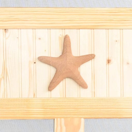 Starfish Medallion Wood Door View