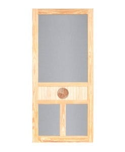 Texas Star Medallion Wood Screen Door from Screen Tight