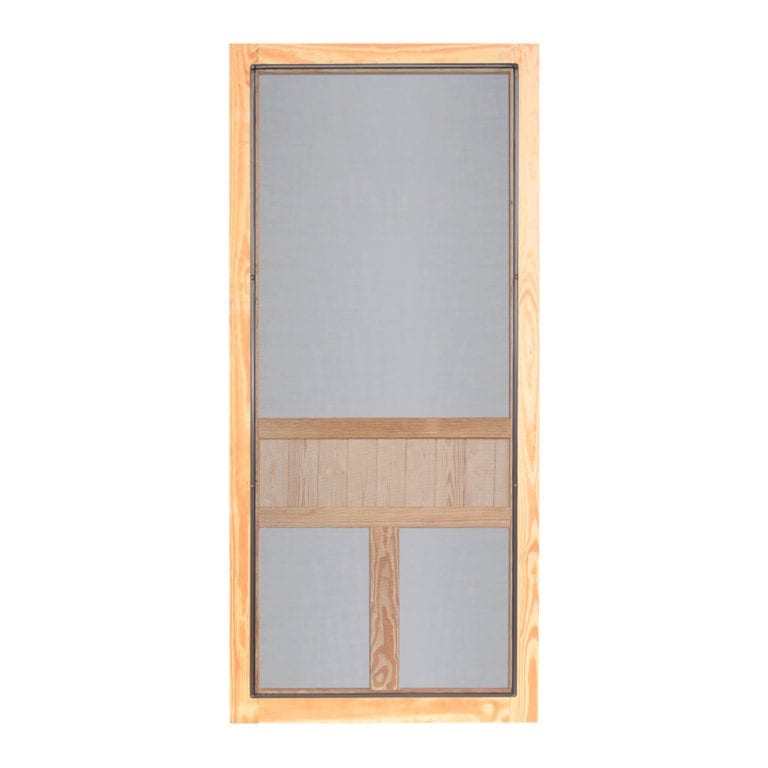 Texas Star Medallion Wood Door Screen Tight