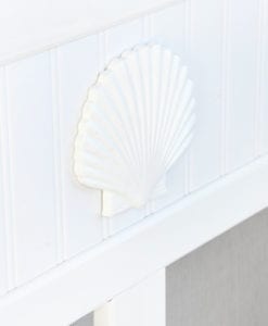 Sea Shell Medallion Solid Vinyl Screen Door Symbol View by Screen Tight