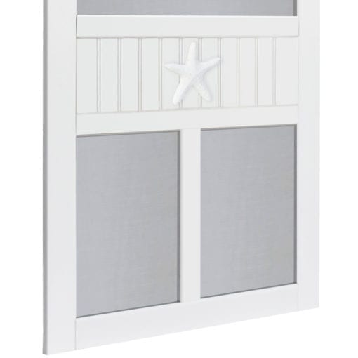 Starfish Medallion Solid Vinyl Screen Door Symbol View