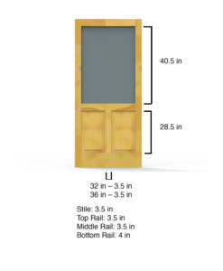 Pioneer Wood Screen Door Dimensions By Screen Tight