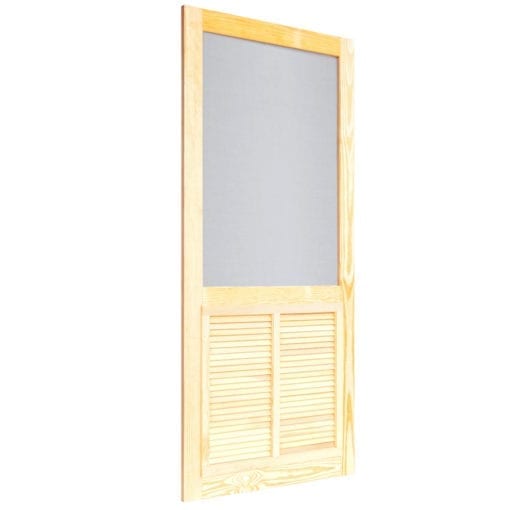 Ponderosa Wood Screen Door Side View By Screen Tight