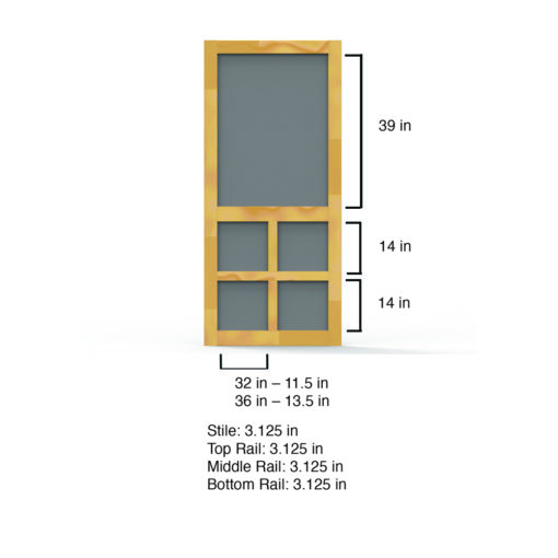 Summit Wood Screen Door Dimensions From Screen Tight