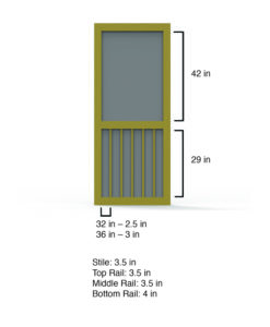 Timberline Screen Door Dimensions By Screen Tight