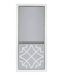 Vinylcraft Belle White Screen Door by Screen Tight