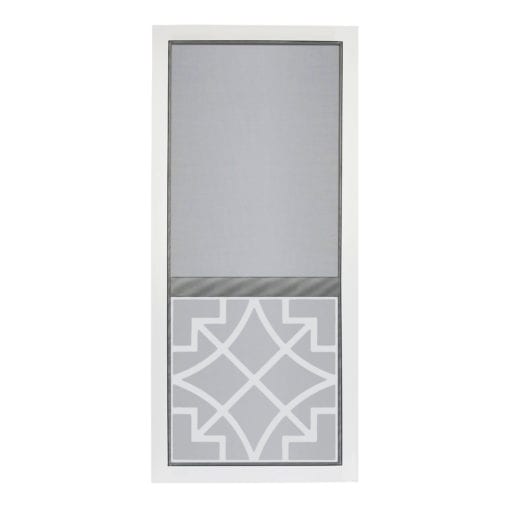 Vinylcraft Belle White Screen Door by Screen Tight