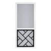 Chippendale Black Insert Solid Vinylcraft Screen Door by Screen Tight