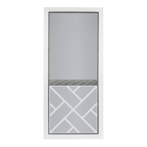 Vinylcraft Chippendale Insert White Screen Door from Screen Tight